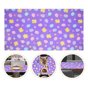 Table Cloth 2pcs Plastic Easter Tablecloth Party Desk