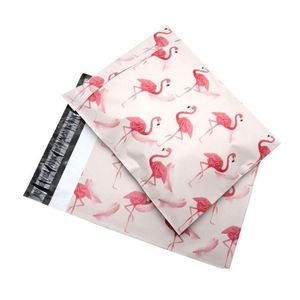Paketleme çantaları toptan flamingo poli postacı yapıştırıcı zarflar kurye hediye çantası plastik posta kutuları ambalaj lx1833 damla deliv dhb2c