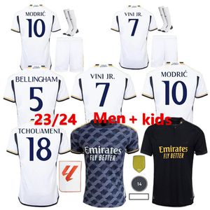 BELLINGHAM 23 24 real mADRIds Soccer Jerseys Fans Version 2023 2024 kit MODRIC camiseta VINI JR CAMAVINGA TCHOUAMENI mADRIdes football shirt kids sets