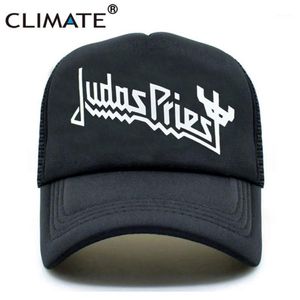 Boll Caps Climate Men Women Trucker Judas Priest Rock Band Cap Music Fans Summer Baseball Mesh Net Hat1248K