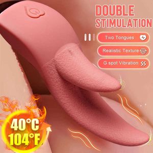 Massager Realistic Tongue Clitoris Lick Vibrator for Women g Spot Stimulator Rechargeable Female Masturbator Heating Vibrators