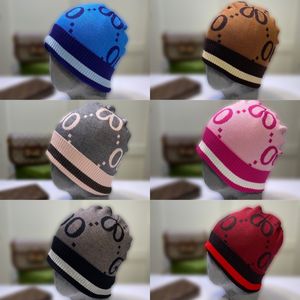 Rock Style Woolen Hat Fashion Classic Printed Brand Autumn Winter Knitted Hat Youth Warm Windproof Casual Cold Hat