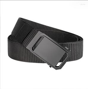 Belts Men's Automatic Buckle Canvas Belt With Thickened Nylon Woven Spring Simple And Casual Versatile Short