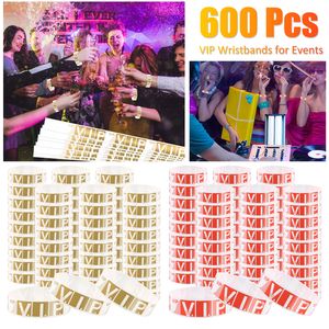 Diğer Etkinlik Partisi Malzemeler 600 PCS VIP Bileklikler Hafif Kağıt Yapıştırıcı Bilezikler Konserler İçin Kişiselleştirilmiş Kişiselleştirilmiş Bilek Bantları Festivaller Festivaller 230821