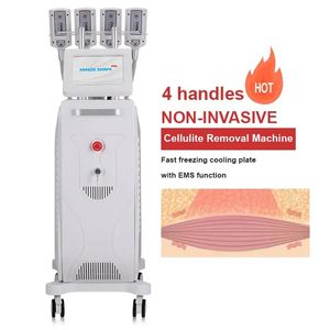 4 /8 Handles Frozen Fat Dissolving Body Cavitation Cellulite Reduction Slimming Massage Loss Weight Skin Tightening Sculpting System Muscle Stimulation Machine