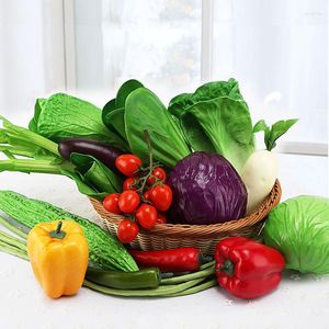 Dekorativa blommor 1st mini Artificial Fruit Vegetable Fake Foam Potato Chili Onion Tomato For Home Wedding Decor Cognitive Toy Pography