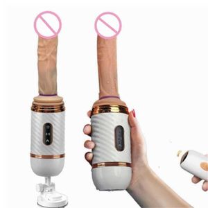 Massageador sem fio máquina de controle remoto vibrador vibrador automático feminino masturbador ventosa telemetria arma para mulher