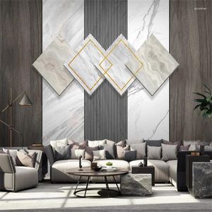 Bakgrundsbilder modern marmor träkorn geometrisk anpassad tapeter heminredning väggmålning sovrum självhäftande 3d po väggpapper