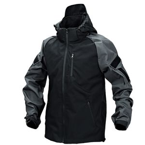 Herrenjacken Outdoor Tactical Kapuzenjacke Männer bekämpfen Militärmantel Frühling Herbst abnehmbarer Hoodie Multipocket Bomber Männlich schwarz 230821