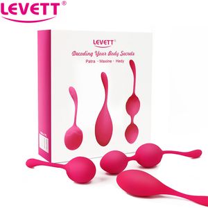 Toys para adultos Levett Silicone Kegel Balls Ben Wa Ball Vaginal Timer Exercício Ovo Massager Couples Couples Toy SexShop Femme 230821