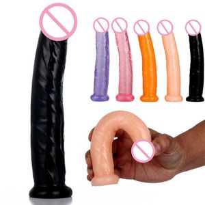 Massaggiatore Dildo Realistico Anal Soft Jelly Pene Masturbazione femminile maschile Erotico per donna adulta Sexshop