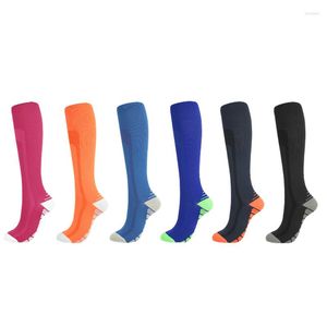 Frauen Socken Sportkompressionsstrümpfe Männer/Frauen Sportfußball Nicht-Schlupf-Outdoor-Radfahren vorhandener Elastizität Rennen