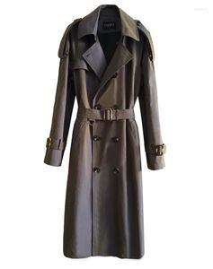 Trench maschile maschili classici Design Distrugger Europa Long Double Breasted Change Color Coat per Man Plus Size Sliose Welbreaker