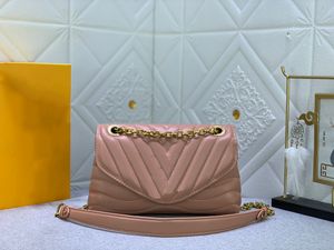 Bolsa de luxo designer de couro moda feminina mini bolsa de ombro corrente de metal bolsa crossbody saco de corrente #58552
