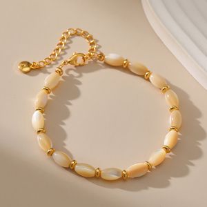 Natural Shell Bead Strand Pärlad armband för älskare A8A