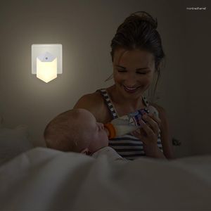 Ночные огни автоматическое умное светодиодное управление Автоматологическое датчик освещение лампы для спальни гостиная дома