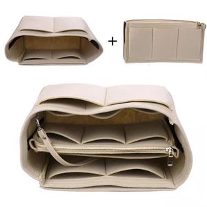 Cosmetic Bags Case Make Up Organizer Felt Insert Bag for Handbag Travel Inner Purse Portable Fit Various Brand Female 230821