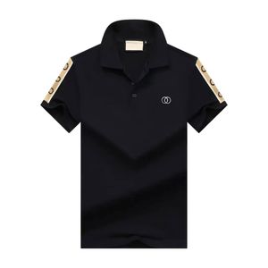 23ss Spring Luxury Italy Men Men Designer Polo Рубашки High Street Emelcodery Маленькая лошадь печатая мужская рубашка поло в поло