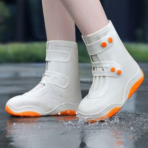 Stivali scarpe da pioggia per le scarpe impermeabili da donna coperte di scarpe silicone esterna indossano piovosi day antisciplina addensati indossati per bambini stivali da pioggia per bambini 230821