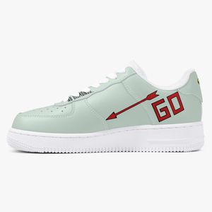 DIY-Schuhe, grün, für Herren und Damen, Plateau-Freizeit-Sneaker, personalisierter Text mit coolem Stil, Sneaker, Outdoor-Schuhe, 36–48, 9650