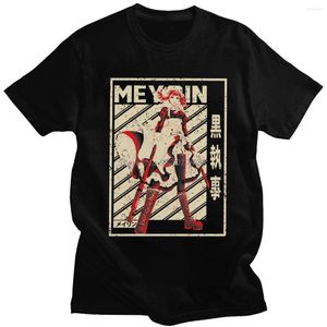 Men's T Shirts Unique Male Mey-Rin Retro Black Butler Short Sleeve Cotton T-shirt Anime Tshirt Fantasy Manga Character Tee Top Clothes