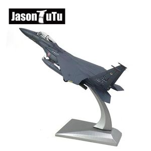 Diecast Model Jason Tutu 1 100スケールUS F 15Eストライクイーグルスーパーソニックファイター爆撃機5E飛行機ドロップ230821