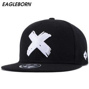 Eagleborn Black Snapback czapka poliestrowa czapka baseballowa haft baseballowy Męskie Casquette Snap Back Fashion Baseball Cap Gorras D18110269J