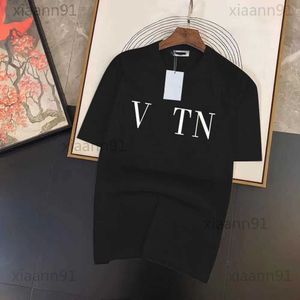 Designer Fashion Luxury Italy Brand t Shirt Casual Mens and Women Summer Pure Cotton Oversized t Shirt Letter Printed Couples Tee Valentinoness