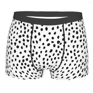 Underpants Dalmatian Print Bohemian Muster Baumwollhöhe Männliche Unterwäsche -Lüftung Shorts Boxer Slips