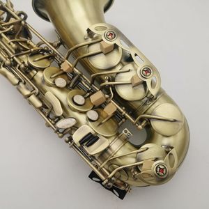 Retro Classic Mark VI Original Structure Upgrade Double Rib Alto Saxophone Antique Copper Frosted Craft Professional Sax