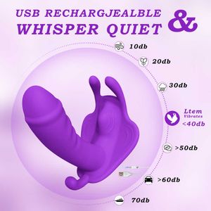 NXY Vibratörler Kelebek Giyilebilir Yapay penis Vibratör Seks Oyuncakları Kadınlar için Uygulama Uzaktan Kumanda Orgazm Mastürbator Seksi Kadın 230809