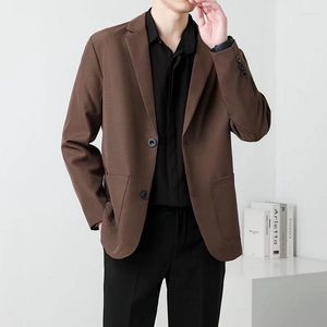 Ternos masculinos 2023 Spring 4 Color Blazer Men Slim Fashion Social Mens Dress Dress Business Office Formal Office Suit S-3xl