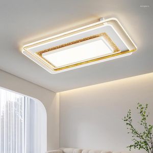 Żyrandole nowoczesne proste lampy LED Ochrony wzroku w salonie atmosfera sufit drewniany ziarno sypialnia całego domu pakiet domu