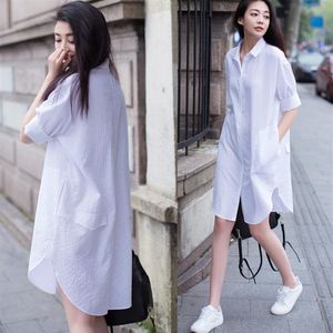 Moda coreana de nova cor coreana Palazzo de cor branca de gola de colar curto de manga curta