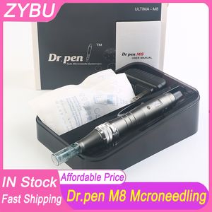 Dr. Pen Ultima M8 Microneedling com 2 PCs A agulhas Cartuchos Dermapen Face Skin Care sem fio Derma caneta meso terapia Máquina de beleza