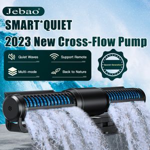 Аквариумы освещение Jebao 2023 Crossflow Pump ECP ECP Fish Tank аквариум -вода Внешний ЖК -контроллер Удаленный риф управления Wief 230821