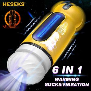 Massager Heseks Automatic Man Masturbator Sucker Blowjob Vagina for Men Sucking Vibration Simulator Machine