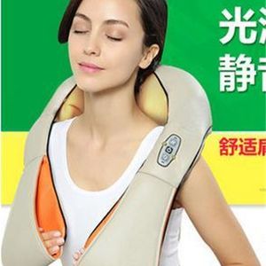 Massaging Neck Pillowws Multifunction health care car home pillow massager acupuncture kneading heating neck shoulder anti cellulite 230821