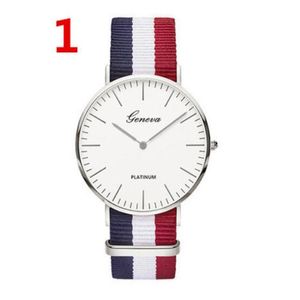 Men Women Watches 40mm Quartz Nylon Canvas Band Designer Watch Casual Xmas gifts Brand Wristwatch Unisex 1024 High Quality205W