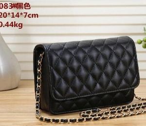 Designer bags Chain Bag plaid flap 5A CF caviar shoulder handbag gold silver chain leather double letter solid color buckle square stripe lady messenger4