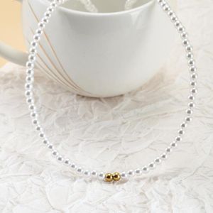 Choker Vintage Imitation Pearls Necklace For Women Simple Pearl Bead Collars Adjustable Girls Jewelry Gift Wholesale