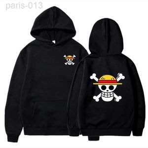 Anime One Piece Hoodies Erkek ve Kadınlar Sonbahar Kazanma Kazak Kapşonlu Sweatshirt Moda Tops L0822