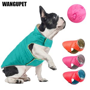 Vestuário para cães roupas de estimação no inverno quente casaco de cachorro de dupla face chihuahua bulldog filho