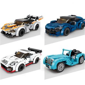 Diecast Model Araba Yarışı Araba Hız Şampiyonu Spor Model Yapı Başları Tuğlalar Büyük Hızlı Klasik Ralli Süper Yarışçılar Taşıtlar 230821