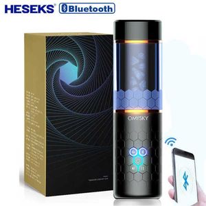 Heseks Automatic Thrusting Spinning Man Masturbator with Bluetooth Masturbators for Men Vaginas