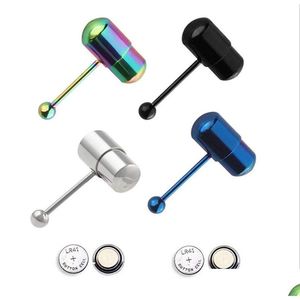 Tongue Rings Stainless Steel Vibrating Mas Ring Stud Bo Jllcfj Yummyshop Drop Delivery Jewelry Body Ott1S