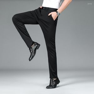 Herrbyxor deliy hösttrousers kontorsarbete kläder affärer smala rak casual nylon stretch män version pantalon homme