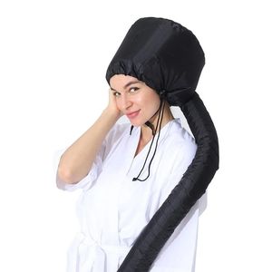 Hårperm Portable Mjuk hårtorkning Dusch Caps Bonnet Hood Hat Blow Dryer Attachment Torka hårkräm mössor Partihandel Satinhuv