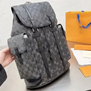 Mäns designer ryggsäck stor kapacitet vattentät klassiskt läder som bär högkvalitativ ryggsäck lyxig resväska skolväska Haag ryggsäck