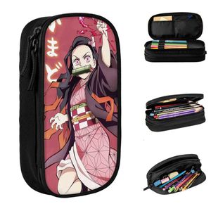 I apprendimento dei giocattoli Kamado Nezuko Demon Slayer Pencil Case anime Pennellata Pennella per studentessa per studente La Carta di Marina R230822